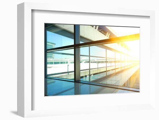 Windows in Modern Office Building-Aylandy-Framed Photographic Print