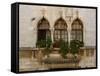 Windows in Porec, Croatia-null-Framed Stretched Canvas