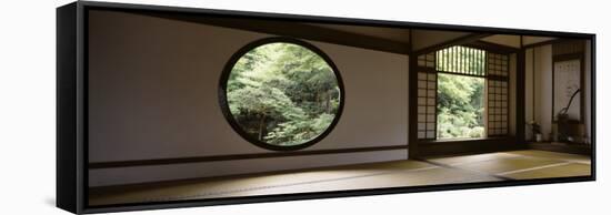 Windows of a Temple, Genkoan Temple, Takasaki, Gunma Prefecture, Honshu, Japan-null-Framed Stretched Canvas