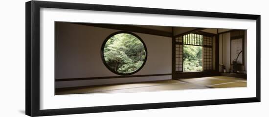 Windows of a Temple, Genkoan Temple, Takasaki, Gunma Prefecture, Honshu, Japan-null-Framed Photographic Print