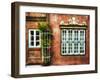 Windows Of Old Hamburg-George Oze-Framed Photographic Print