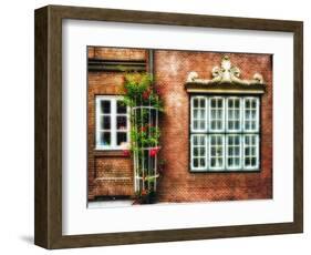 Windows Of Old Hamburg-George Oze-Framed Photographic Print