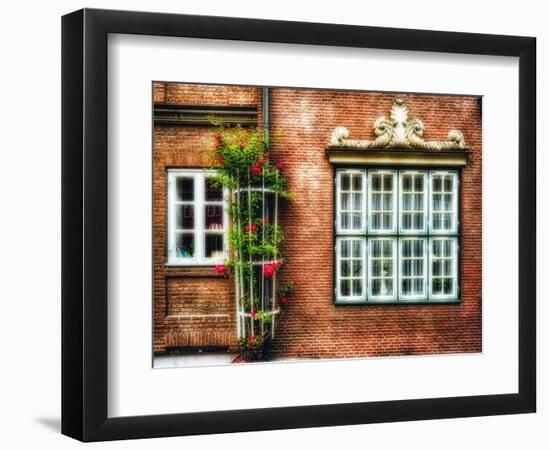 Windows Of Old Hamburg-George Oze-Framed Photographic Print