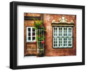 Windows Of Old Hamburg-George Oze-Framed Photographic Print