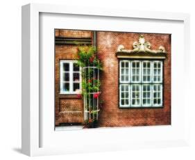 Windows Of Old Hamburg-George Oze-Framed Photographic Print