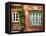 Windows Of Old Hamburg-George Oze-Framed Stretched Canvas