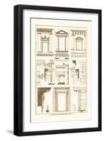 Windows of Palazzo Non Finito, Palace and House at Rome-J. Buhlmann-Framed Art Print