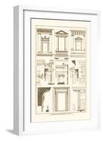 Windows of Palazzo Non Finito, Palace and House at Rome-J. Buhlmann-Framed Art Print