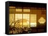 Windows of Traditional Restaurant-null-Framed Stretched Canvas