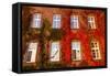 Windows of Wawel Castle (Autumn) in Krakow, Poland.-De Visu-Framed Stretched Canvas