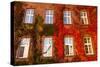 Windows of Wawel Castle (Autumn) in Krakow, Poland.-De Visu-Stretched Canvas