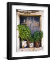 Windowsill, Paleohora, Crete, Greece-Peter Ryan-Framed Photographic Print
