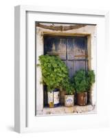 Windowsill, Paleohora, Crete, Greece-Peter Ryan-Framed Photographic Print