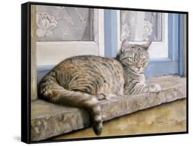 Windowsill-Janet Pidoux-Framed Stretched Canvas