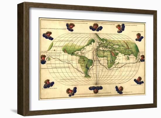 Winds of the World-Battista Agnese-Framed Art Print