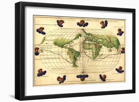 Winds of the World-Battista Agnese-Framed Art Print