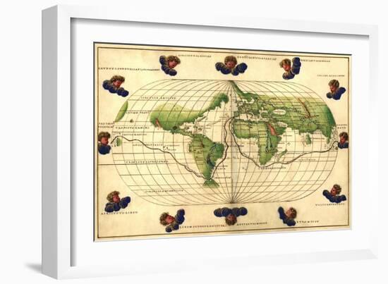 Winds of the World-Battista Agnese-Framed Art Print