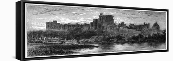 Windsor at Sunrise, from the Brocas, 1880-Robert Taylor Pritchett-Framed Stretched Canvas