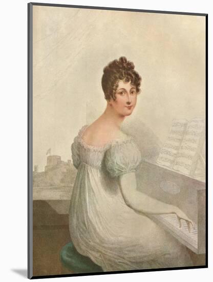 Windsor Castle, 1821. Georgina Quentin Mistress of King George IV (1762-1830), 1911-null-Mounted Giclee Print