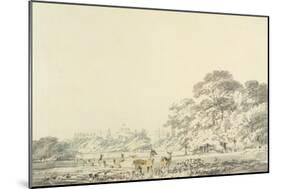 Windsor Castle and Park with Deer-J. M. W. Turner-Mounted Giclee Print