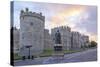 Windsor Castle and Statue of Queen Victoria at Sunrise, Windsor, Berkshire, England-Charlie Harding-Stretched Canvas