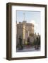 Windsor Castle and Statue of Queen Victoria at Sunrise, Windsor, Berkshire, England-Charlie Harding-Framed Photographic Print