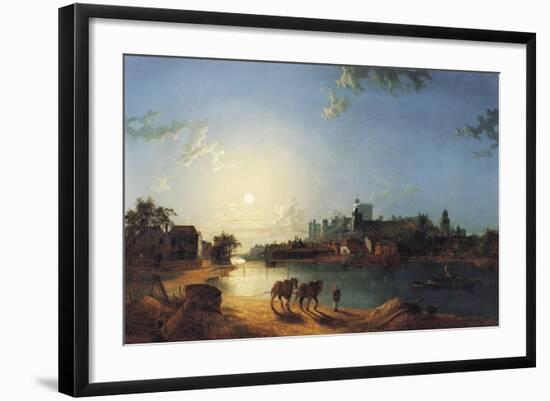 Windsor Castle by Moonlight-Henry Pether-Framed Giclee Print