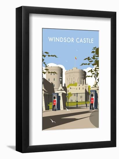 Windsor Castle - Dave Thompson Contemporary Travel Print-Dave Thompson-Framed Giclee Print