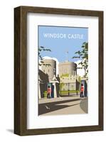 Windsor Castle - Dave Thompson Contemporary Travel Print-Dave Thompson-Framed Giclee Print