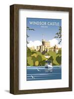 Windsor Castle - England - Dave Thompson Contemporary Travel Print-Dave Thompson-Framed Giclee Print