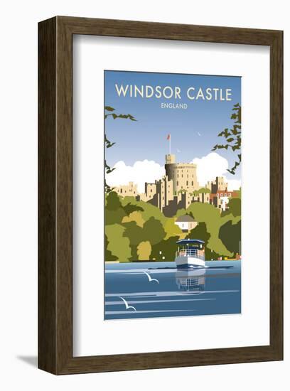 Windsor Castle - England - Dave Thompson Contemporary Travel Print-Dave Thompson-Framed Giclee Print