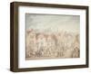 Windsor Castle from Eton Town, 1800-Thomas Rowlandson-Framed Giclee Print