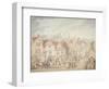 Windsor Castle from Eton Town, 1800-Thomas Rowlandson-Framed Giclee Print