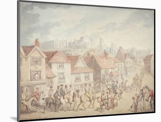 Windsor Castle from Eton Town, 1800-Thomas Rowlandson-Mounted Giclee Print