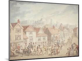 Windsor Castle from Eton Town, 1800-Thomas Rowlandson-Mounted Giclee Print