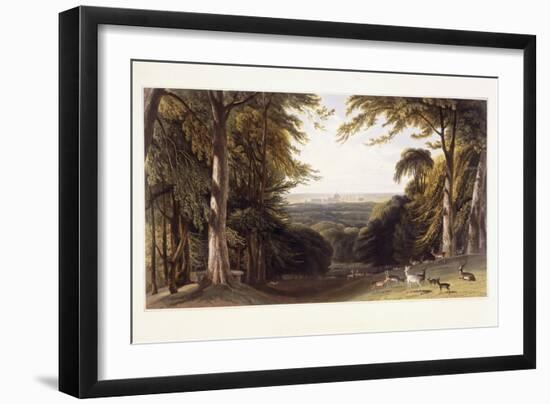 Windsor Castle from the Deer Park, C.1827-1829-William Daniell-Framed Giclee Print