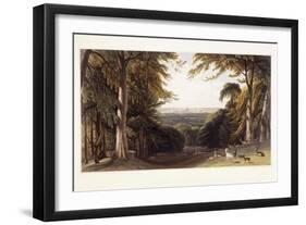 Windsor Castle from the Deer Park, C.1827-1829-William Daniell-Framed Giclee Print