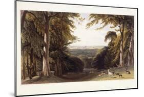 Windsor Castle from the Deer Park, C.1827-1829-William Daniell-Mounted Giclee Print
