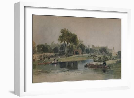 Windsor Castle from the Eton Play Ground, c1838-James Baker Pyne-Framed Giclee Print