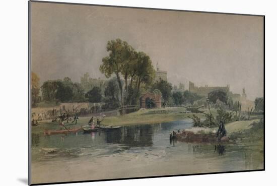 Windsor Castle from the Eton Play Ground, c1838-James Baker Pyne-Mounted Giclee Print