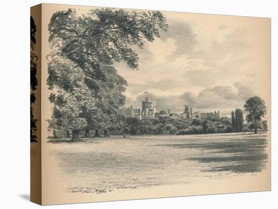 Windsor Castle from the Home Park, 1902-Thomas Robert Way-Stretched Canvas