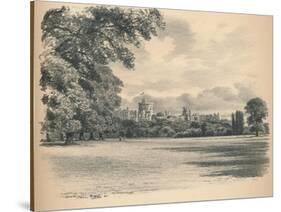 Windsor Castle from the Home Park, 1902-Thomas Robert Way-Stretched Canvas