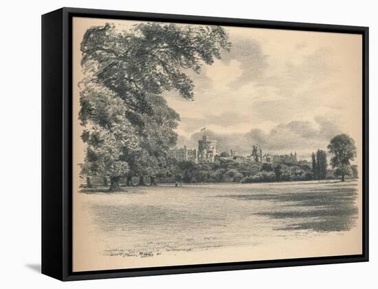 Windsor Castle from the Home Park, 1902-Thomas Robert Way-Framed Stretched Canvas