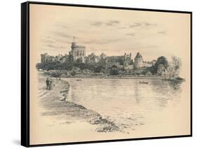 Windsor Castle from the River, 1902-Thomas Robert Way-Framed Stretched Canvas