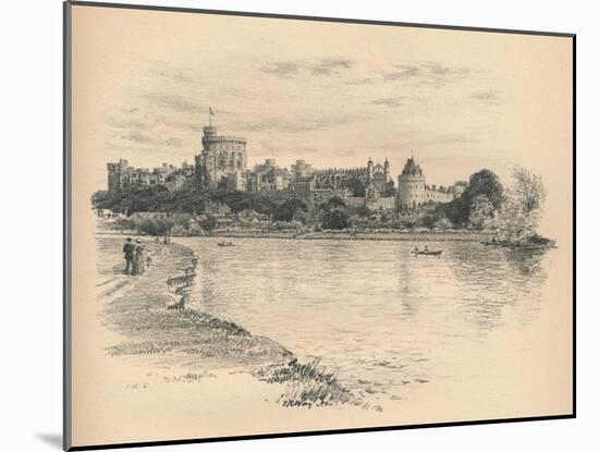 Windsor Castle from the River, 1902-Thomas Robert Way-Mounted Giclee Print