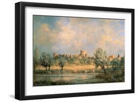 Windsor Castle: from the River Thames-Richard Willis-Framed Giclee Print