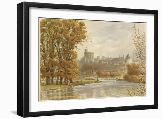 Windsor Castle from the Thames-null-Framed Giclee Print