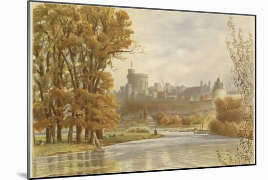 Windsor Castle from the Thames-null-Mounted Giclee Print