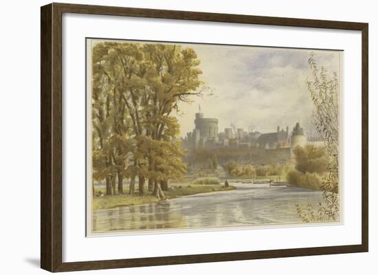 Windsor Castle from the Thames-null-Framed Giclee Print