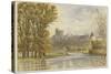 Windsor Castle from the Thames-null-Stretched Canvas